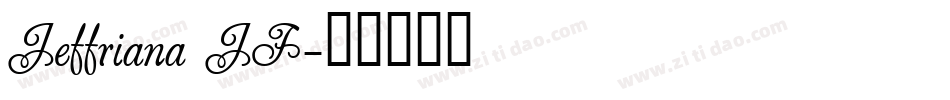 Jeffriana JF字体转换